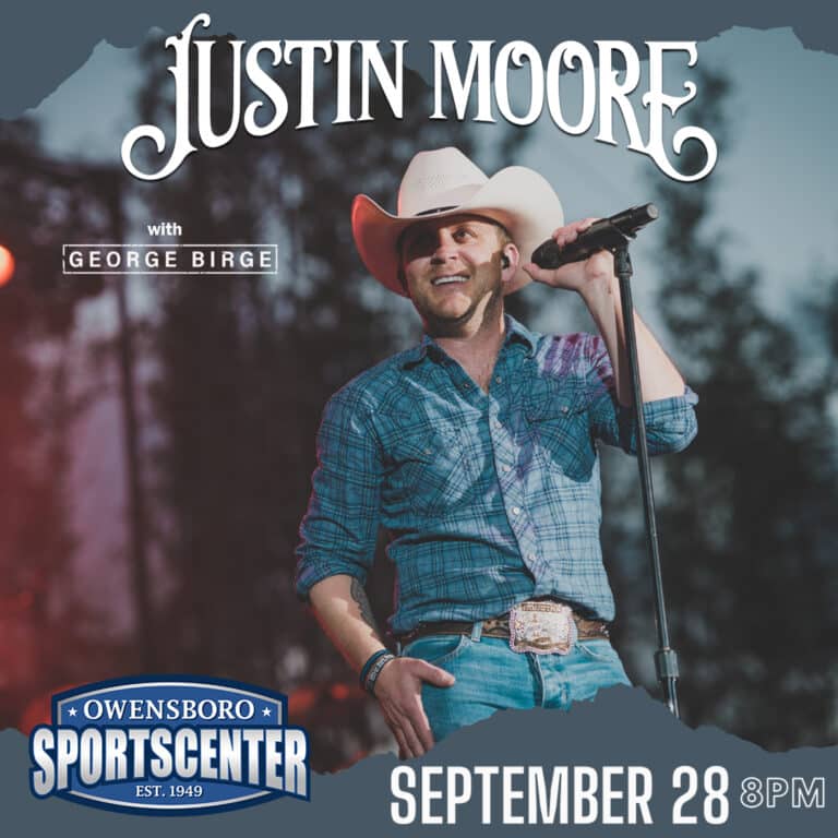 Justin Moore Returning In Concert Owensboro Sportscenter Owensboro, Ky.