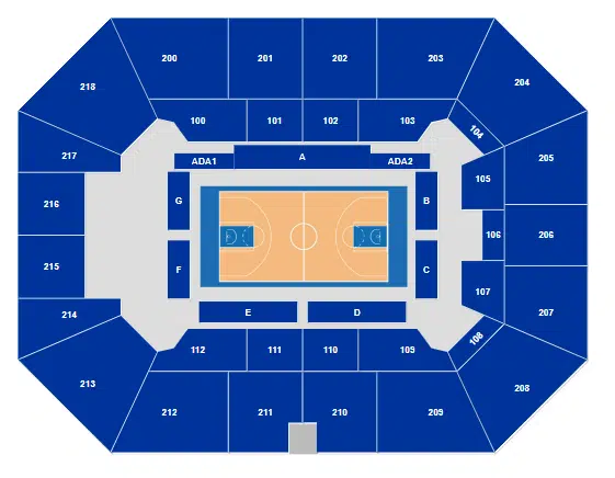 Owensboro Sportscenter Seating Map