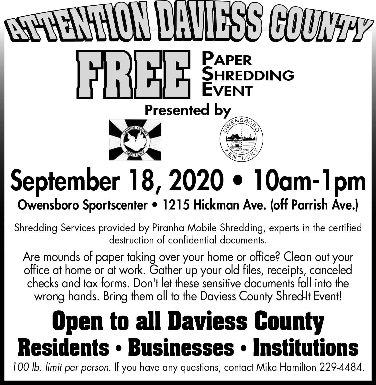 shred events near me